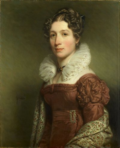 ヤコバ・ヴェッター（1796-1830）、ピーテル・マイヤー・ワルナーズの妻、アムステルダムの書店員 作： Charles Howard Hodges