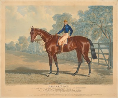 [Rennen]: "Deception", Gewinner der Oaks Stakes in Epsom, 1839, geritten von J. Day 作： チャールズハント