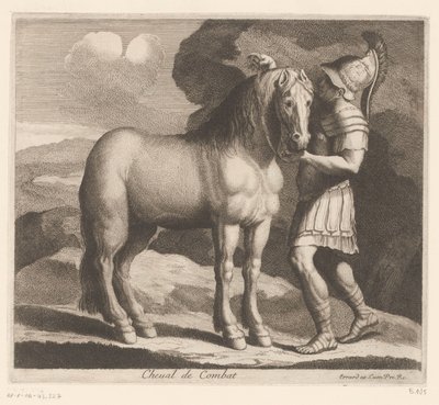馬を利用する兵士 Cheval de Combat (オブジェクトのタイトル) 動物シリーズ（シリーズタイトル） 作： Charles II Errard (attributed to)