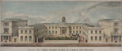 1758年に設立されたランベス女子寮、1840年頃（カラーリトグラフ 作： Charles Ingrey