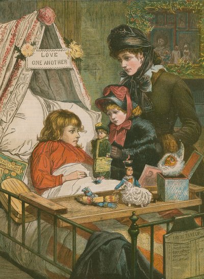 クリスマスは来るが年に1回：エヴェリーナ病院の様子 作： Charles J. Staniland