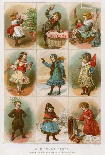 クリスマスカード 作： Charles J. Staniland