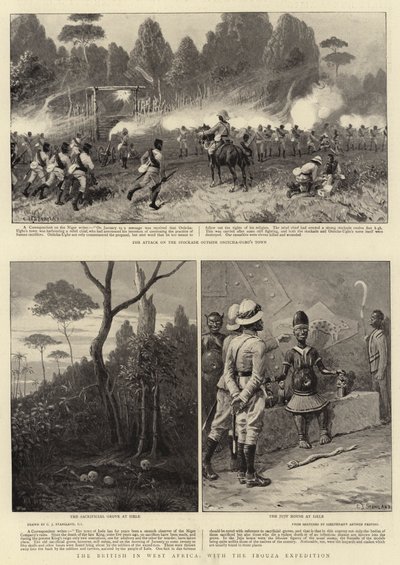 西アフリカのイギリス人とイブザ探検隊 作： Charles J. Staniland