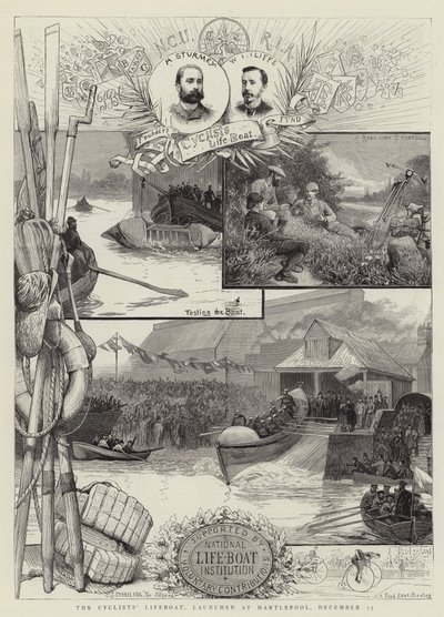 12月17日、ハートリプールで打ち上げられたサイクリストの救命ボート 作： Charles J. Staniland