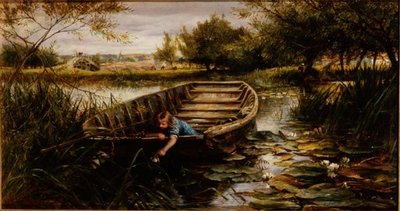 睡蓮の摘み取り（ボード） 作： Charles James Lewis