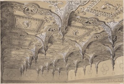 サロンの天井、オードリーエンド 作： Charles James Richardson
