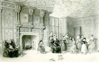 カムデン・ハウスの教室、1840年頃（エングレーヴィング 作： Charles James Richardson