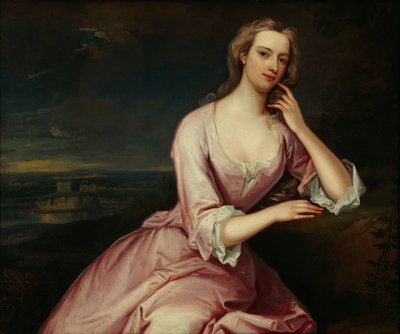 ヘンリエッタ ハワード c.1724 (キャンバスに油彩) 作： Charles Jervas