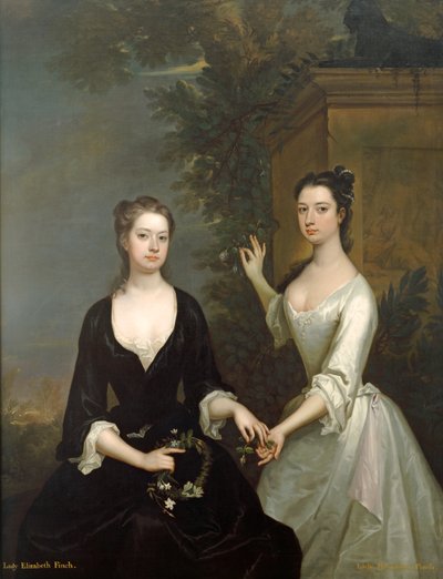レディ・ヘンリエッタとレディ・エリザベス・フィンチ、1732年頃（キャンバスに油彩） 作： Charles Jervas