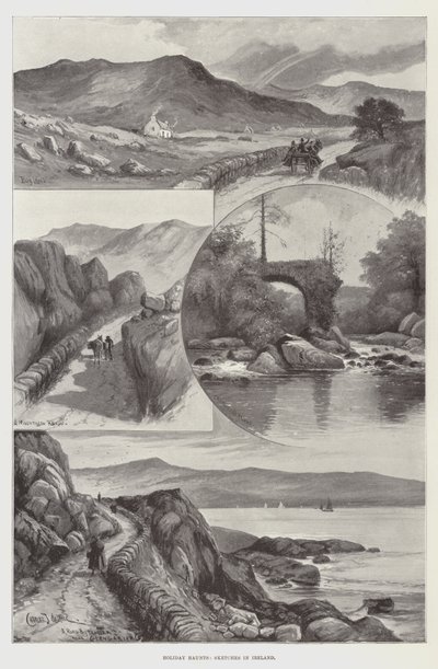 休日の出没、アイルランドのスケッチ 作： Charles John de Lacy