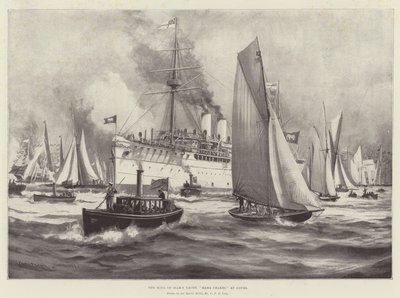 カウズでのサイアムのヨットの王、マハチャクリ 作： Charles John de Lacy