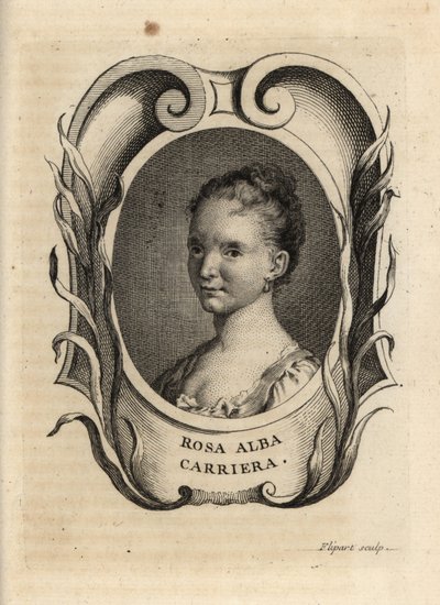 ロサルバ・カリエラ（ヴェネチア・ロココの画家）。 作： Charles Joseph Flipart