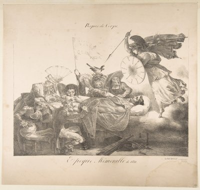ボディミール。 1821年、1821年の印象的な期間。 作： Charles Joseph Hullmandel