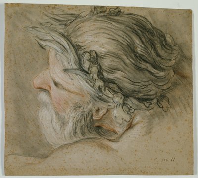 海神の頭 作： Charles Joseph Natoire