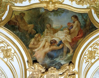 プシュケの体を引き出すニンフたち 天井画 シャルル・ジョセフ・ナトワール（Charles-Joseph Natoire 作： Charles Joseph Natoire