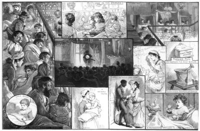 キングスカレッジ病院での娯楽、1885年。 作： Charles Joseph Staniland
