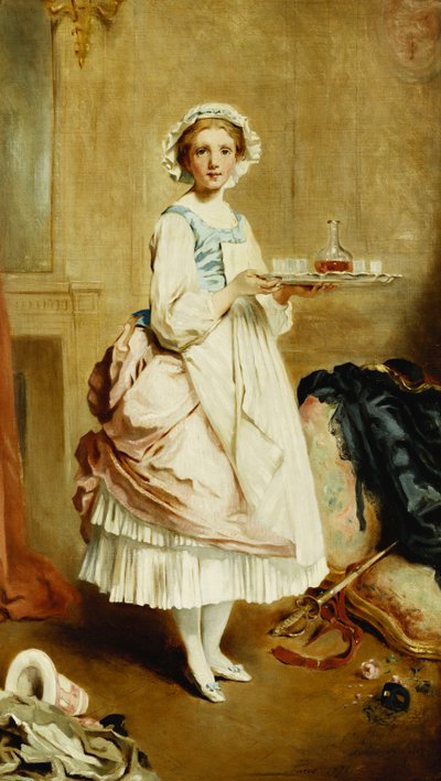 マスクされたボールの後、1871 作： Charles Joshua Chaplin