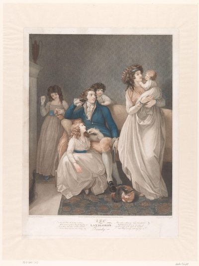 4 人の子供を持つイギリス人家族 家主の家族（オブジェクトのタイトル） 作： Charles Knight