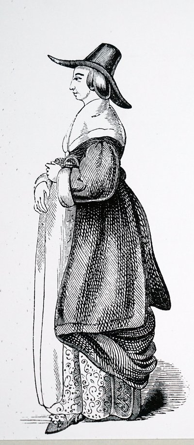 ピューリタン時代のロンドン市民の妻 作： Charles Knight