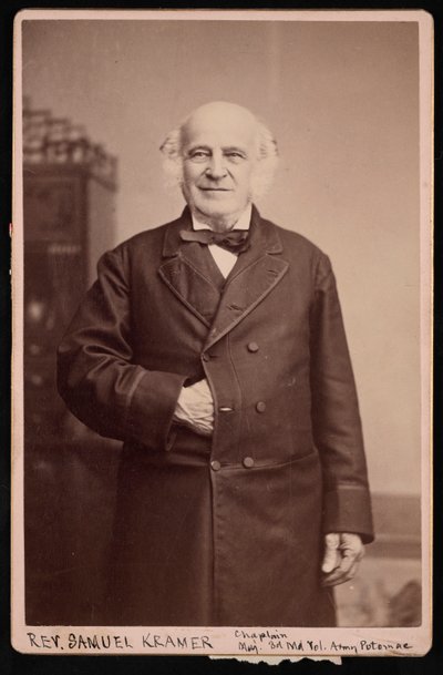 サミュエル・クレイマー牧師の肖像、1808～1891年、1891年以前。 作： Charles L Kempf