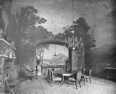 ドレイクロウホール：塗装済みダイニングルーム 作： Charles Latham