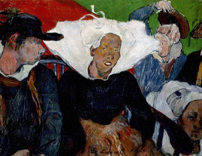 「市場への道、ブルターニュ」チャールズ・ラヴァル（1862-1894）による絵画、1888年インディアナポリス美術館 作： Charles Laval