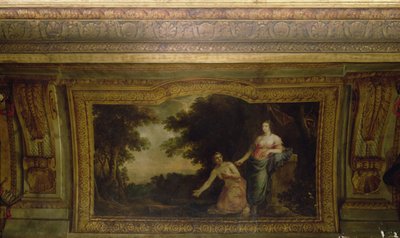オテルラリビエールの天井（プシュケとヴィーナスの詳細）、1653年 作： Charles Le Brun
