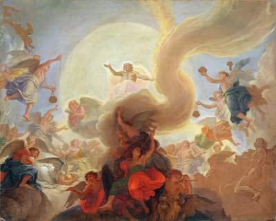 Hosanna（ベルサイユ礼拝堂の天井プロジェクト） 作： Charles Le Brun