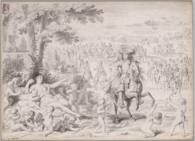 ルイ14世は1670年代初頭に金星に捕獲されました。 作： Charles Le Brun
