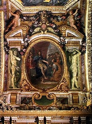 1663年の芸術の後援、Galerie des Glacesの天井画 作： Charles Le Brun