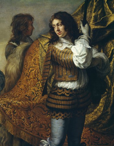 シャルル・ルブラン（1619-1690）作「セギール議長の肖像」、油彩・キャンバス、295x357cm、詳細、1660年頃 作： Charles Le Brun