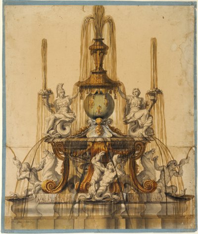 Vorschlag für einen Brunnen in Versailles 作： チャールズ・ル・ブラン