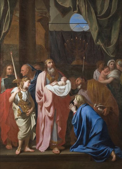 神殿でのキリストの贈呈、1645 作： Charles Le Brun
