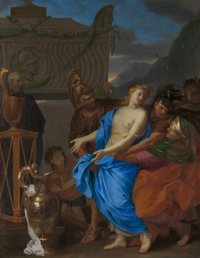 ポリクセナの犠牲、1647年。 作： Charles Le Brun