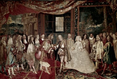 三十年戦争：「」フランス国王ルイ14世へのインタビュー 作： Charles Le Brun