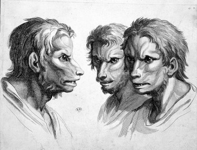 狼男の3つの顔（werewolf） - by Le brun 作： Charles Le Brun