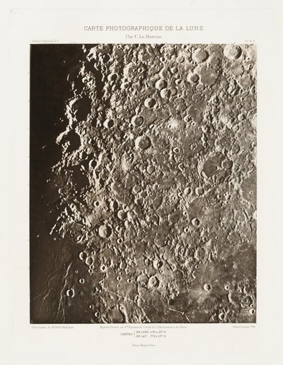 月の写真チャート、プレートIII.A（月の写真チャート、プレートIII.A）、10月21日 作： シャルル・ル・モルヴァン