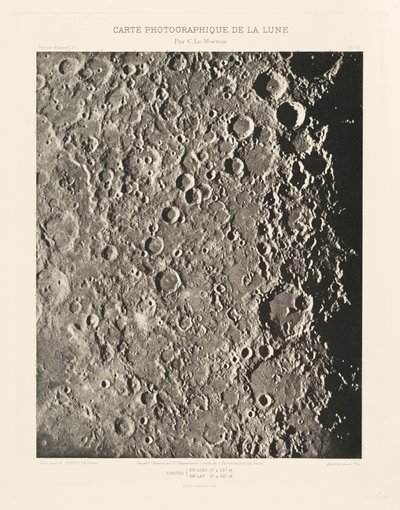 月の写真チャート、プレートIII、4月27日 作： シャルル・ル・モルヴァン