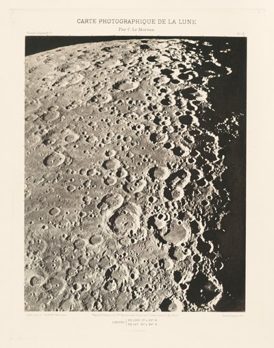 月の写真図、プレートIV、4月27日 作： シャルル・ル・モルヴァン