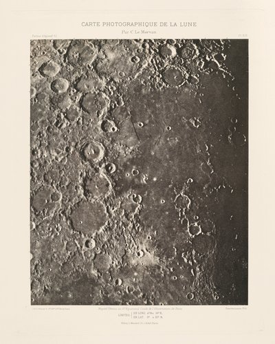 月の写真チャート、プレートXIX、2月6日 作： シャルル・ル・モルヴァン