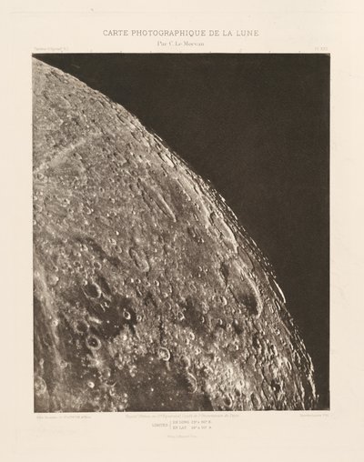 月の写真図、プレートXXII、12月20日 作： シャルル・ル・モルヴァン