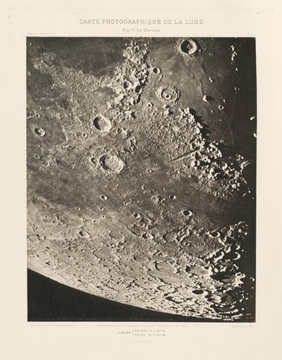 月の写真チャート、プレートX（月の写真チャート、プレートX）、2月12日 作： シャルル・ル・モルヴァン