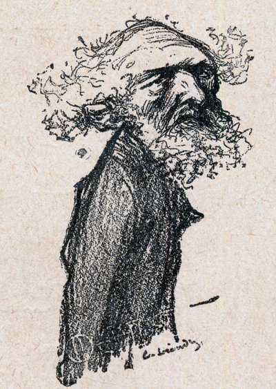 Alexandre Ribot (1842-1923) フランスの治安判事・政治家 - Paul Bosq作「親愛なる君主」のエングレーヴィング -Charles Leandre (1862-1934)のイラスト 1898年-。 作： Charles Leandre