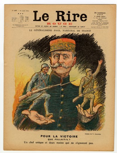 Le Lire rouge "の表紙、カラフルな風刺画 作： Charles Leandre