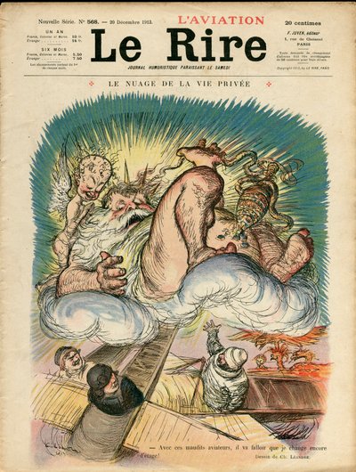 The Laughter "の表紙、カラーで描かれた風刺画 作： Charles Leandre
