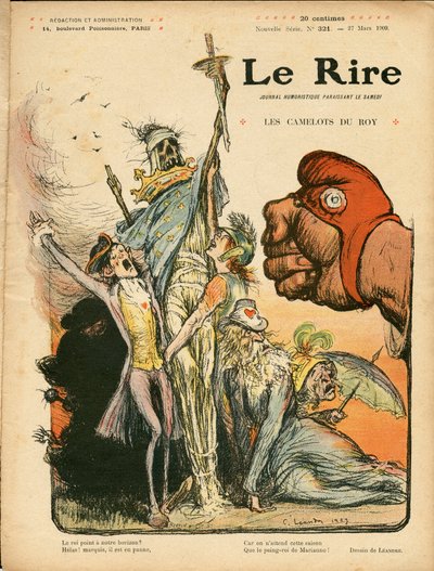 The Laughter」321号の表紙、Satirical en Couleurs 作： Charles Leandre