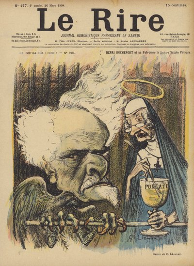 アンリ・ロシュフォール、ル・リールのイラスト 作： Charles Leandre