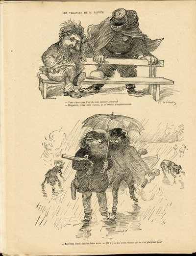 シャルル・レアンドル（1862-1934）が「Le Rire」に描いたもの。 作： Charles Leandre