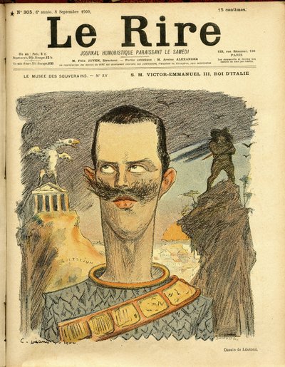 Le Rire」の表紙に描かれたシャルル・レアンドル（1862-1934）のイラスト 作： Charles Leandre