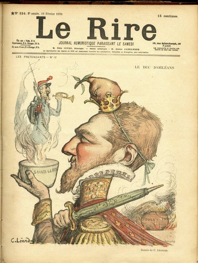 Le Rire」の表紙に描かれたシャルル・レアンドル（1862-1934）のイラスト 作： Charles Leandre